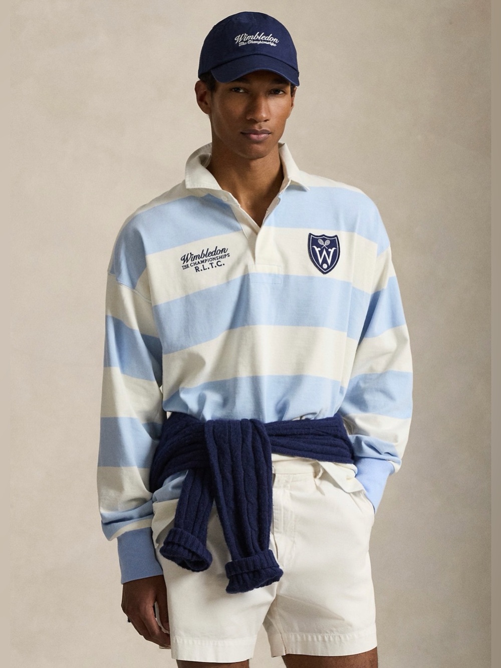 RALPH LAUREN WIMBLEDON VINTAGE FIT RUGBY
SHIRT